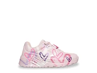 x JGoldcrown Uno Lite Metallic Flutter Hearts Sneaker - Kids'