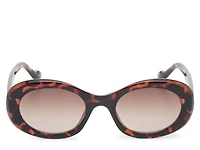 Slim Oval Sunglasses