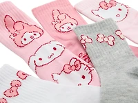 Hello Kitty Kids' Crew Socks - 5 Pack