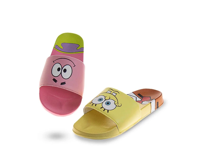 Nickelodeon Spongebob & Patrick Slide Sandal - Kids'