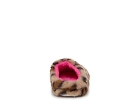 Butterfly Applique Leopard Slipper - Kids'