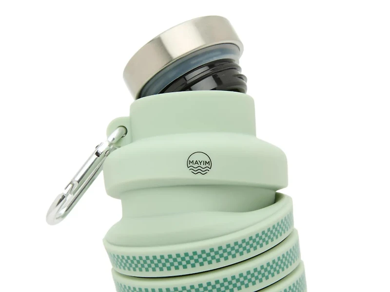 Collapsible 17-Oz. Checkered Print Water Bottle