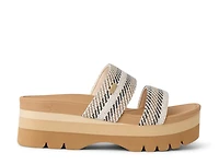Banded Horizon Platform Sandal