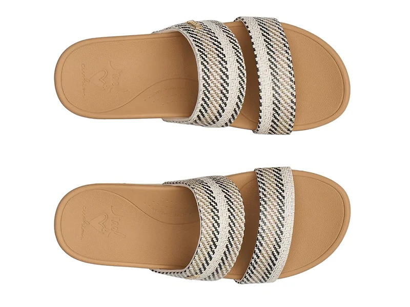 Banded Horizon Platform Sandal