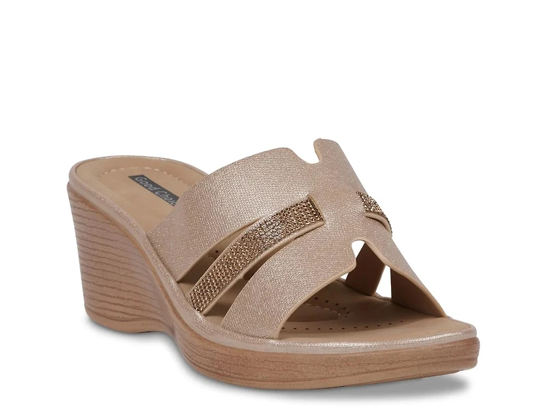 Frances Wedge Sandal
