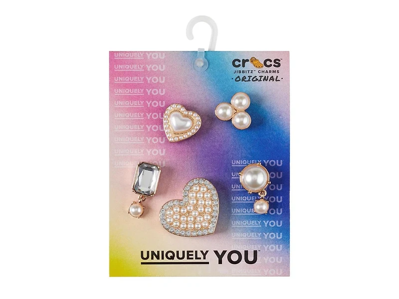 Pearly Hearts Jibbitz Set - 5 Pack