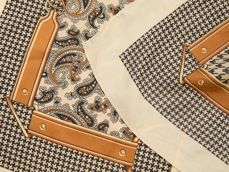 Houndstooth & Paisley Scarf