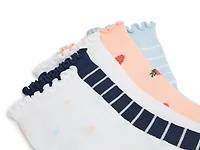 Straw Star Lettuce Women's Ankle Socks - 5 Pack