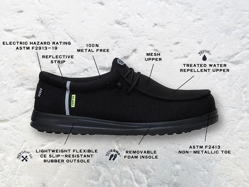 Wally Composite Toe Work Slip-On - Men's