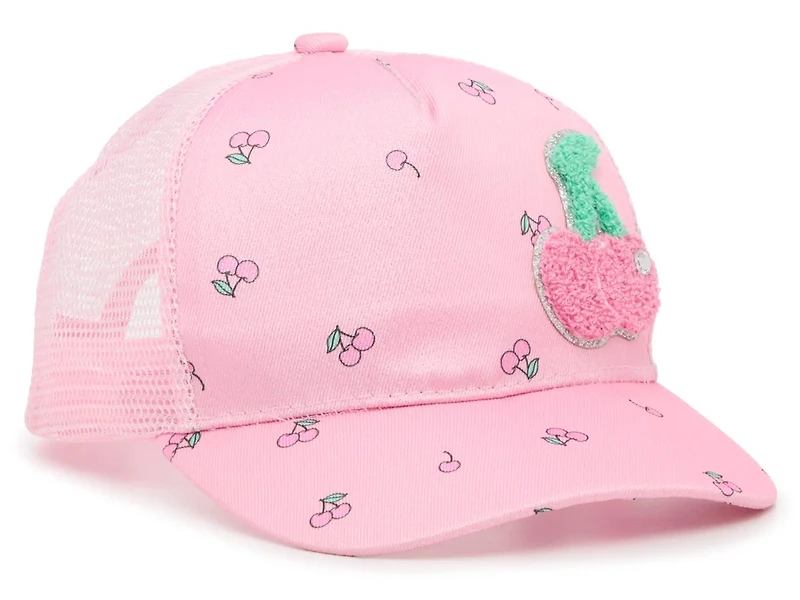 Cherry Printed Kids' Trucker Hat