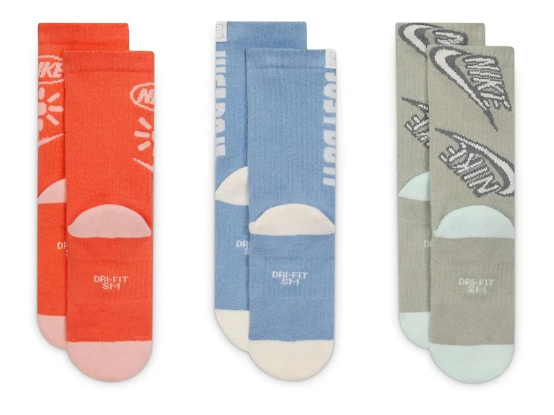 Everyday Plus Kids' Crew Socks - 3 Pack