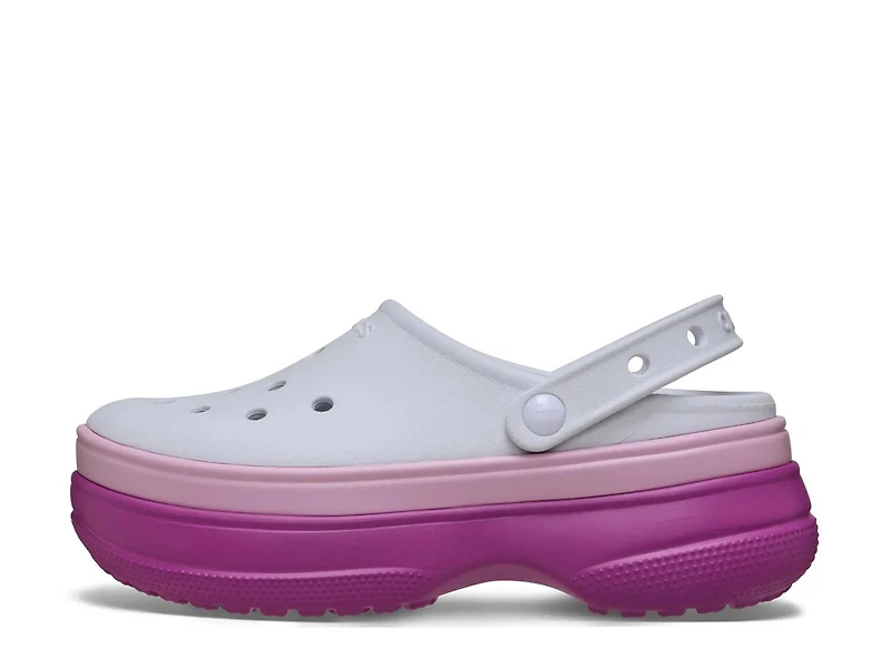 Classic Stacked Platform Clog