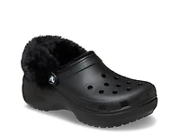 Classic Fuzzy Lined Platform Clog