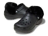 Classic Fuzzy Lined Platform Clog