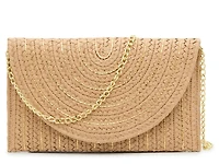 Lurex Straw Clutch