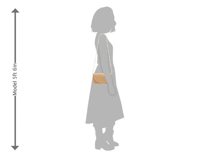 Lurex Straw Clutch