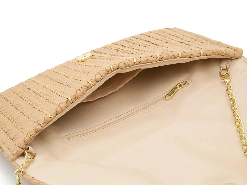 Lurex Straw Clutch