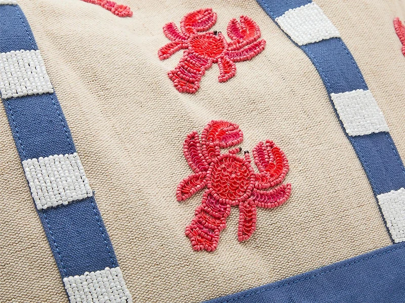 Beaded Lobster Tote