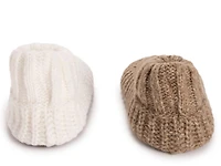 Cuffed Sweater Knit Women's Slipper Socks