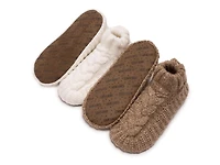 Cuffed Sweater Knit Women's Slipper Socks