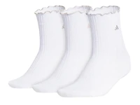 Performance Ruffle Women's Quarter Socks - 3 Pack 