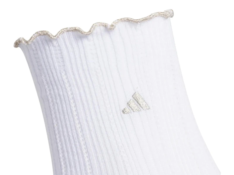 Performance Ruffle Women's Quarter Socks - 3 Pack 