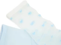 Blue Bow Sheer Women's Crew Socks - 2 Pack