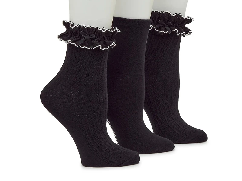 Lace Trim Women's Ankle Socks