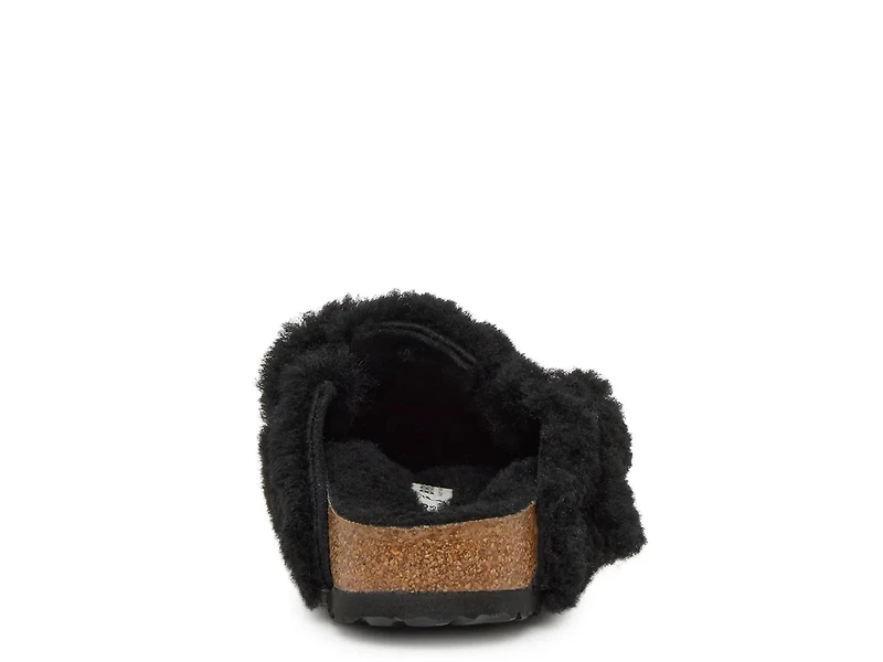 Boston Big Buckle Shearling Clog - Women's