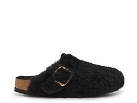 Boston Big Buckle Shearling Clog - Women's
