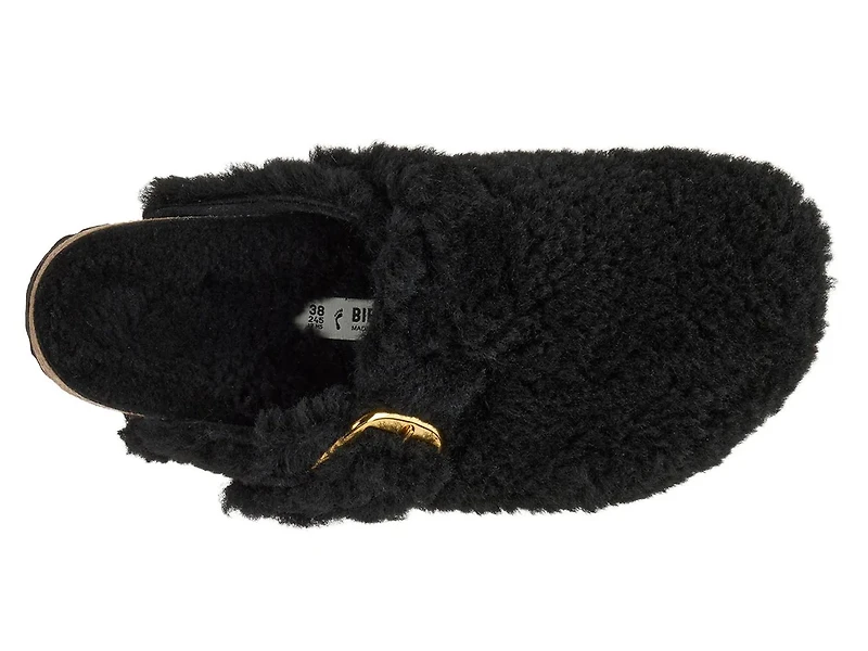 Boston Big Buckle Shearling Clog - Women's