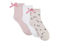 Powder Girly Crew Socks - 3 Pack
