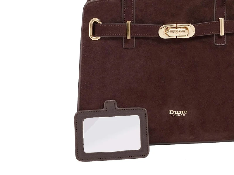 Dinidefine Suede Satchel
