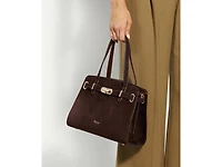 Dinidefine Suede Satchel