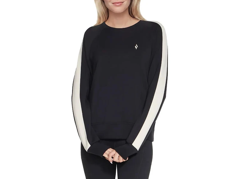 Cozy Luxe Blocked Women's Crewneck Shirt