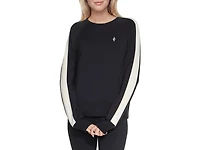Cozy Luxe Blocked Women's Crewneck Shirt