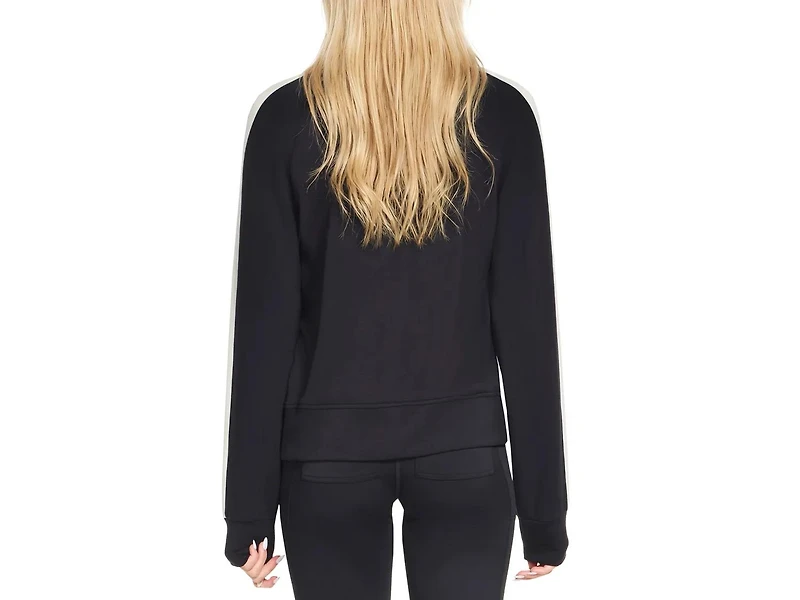 Cozy Luxe Blocked Women's Crewneck Shirt