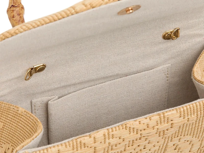 Bamboo Handle Satchel