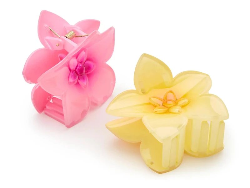 Hibiscus Flower Hair Clips - 2 Pack