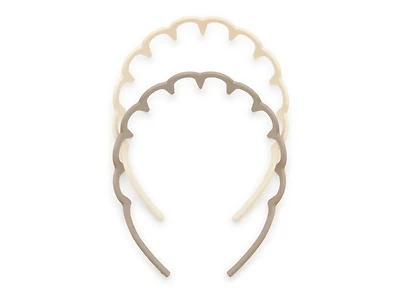 Scallop Comb Headbands - 2 Pack