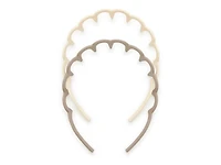 Scallop Comb Headbands - 2 Pack