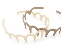 Scallop Comb Headbands - 2 Pack