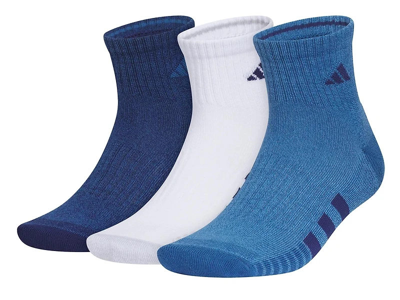 Cushioned 3.0 Color Men's Quarter Socks - 3 Pack