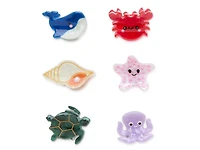Sea Life Mini Hair Clips - 6 Pack
