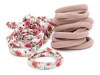 Neutral/Floral Hair Tie Set - 20 Pack