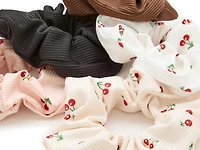 Cherry Scrunchie Set - 5 Pack
