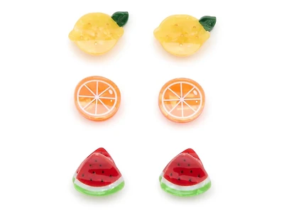 Fruit Mini Hair Clips - 6 Pack