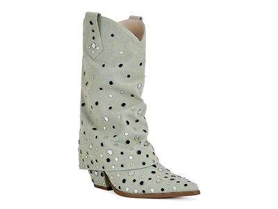 Jaimy Foldover Western Bootie