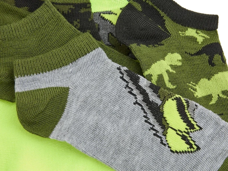 Dino Kids' No Show Socks - 6 Pack
