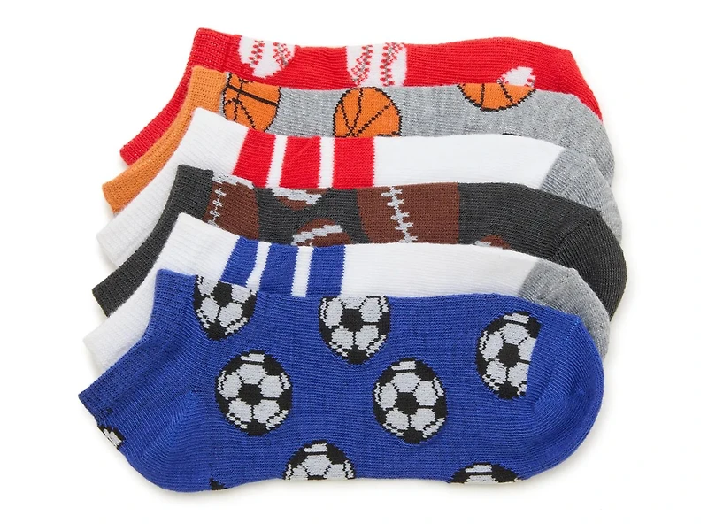 Sport Kids' No Show Socks - 6 Pack